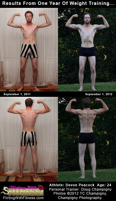Case Study: Devon Peacock's First Year Weight Training Results
