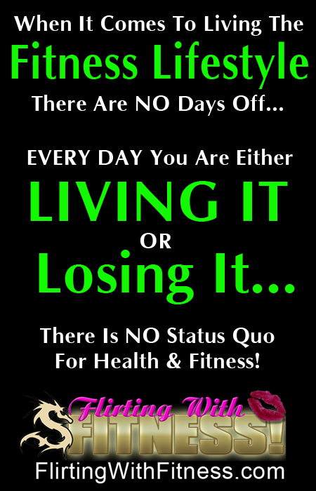 The Fitness Lifestyle - Every Day You're Either Living It Or Losing It.