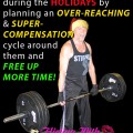 Plan an overreaching/supercompensation cycle to keep your workouts and nutrition on track through Christmas & New Years!
