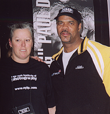Photo Editor Teri Champigny with Former Mr. Olympia Contender Paul Dillett